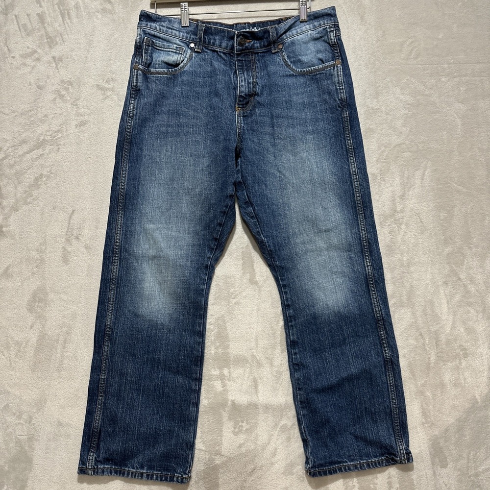Wrangler Retro Relaxed Bootcut Jeans Mens 34x30 Blue Denim 10WRT20JH Cowboy